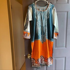 Khaadi kurta and dupatta